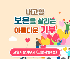 내고향 보은을 살리는 아름다운 기부
/고향사랑기부제 (고향사랑e음)