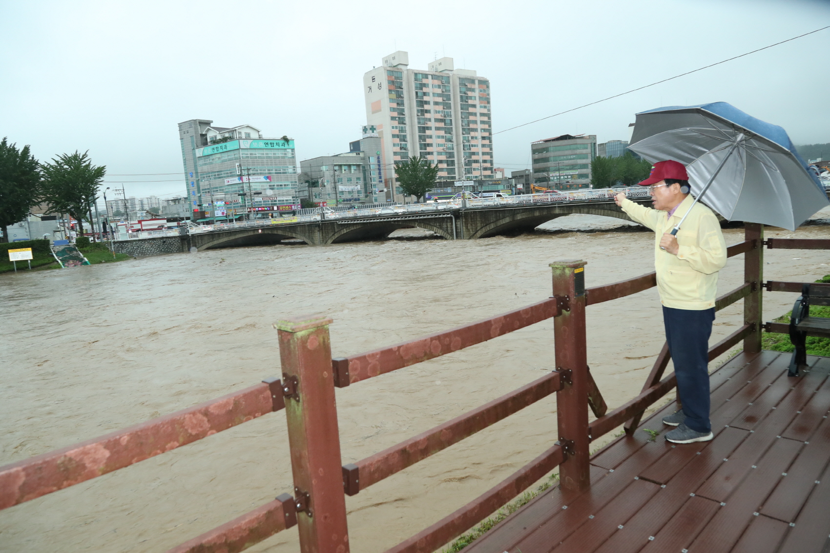 호우경보관련 보은읍, 내북면, 산외면 폭우 피해 현장 방문 이미지
