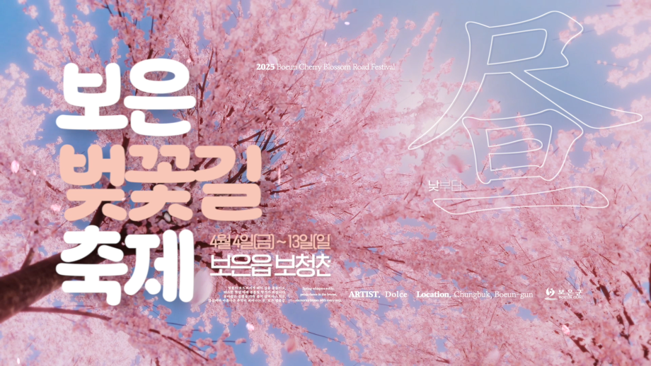 2025 보은 벚꽃길 축제 이미지
