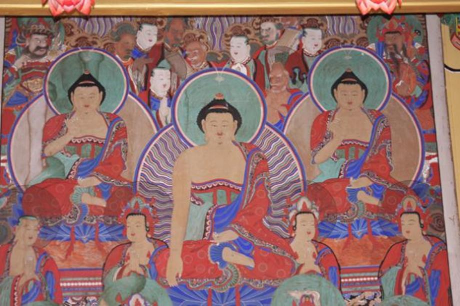 법주사 복천암 삼세불도 이미지